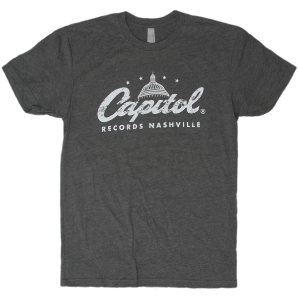 Capitol Records Nashville Distressed Logo T-Shirt - MCA Official Store