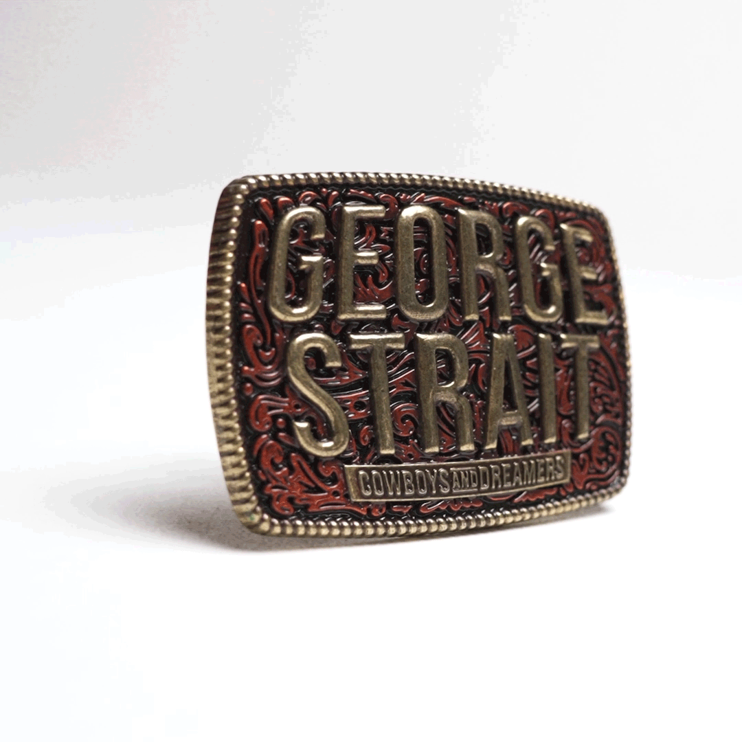 Cowboys And Dreamers Framed Belt Buckle GIF