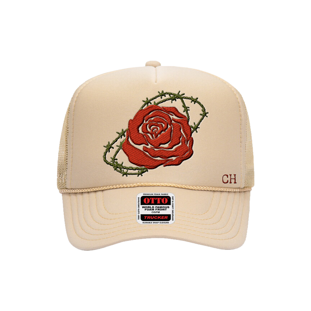 Bed of Roses Hat Front