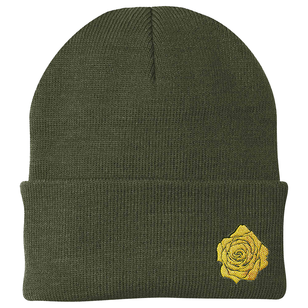 Bed of Roses Beanie Front