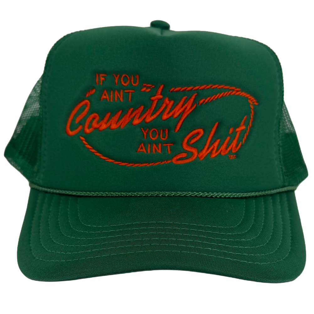MCA x N.B. Goods - If You Ain’t Country Green Hat Front