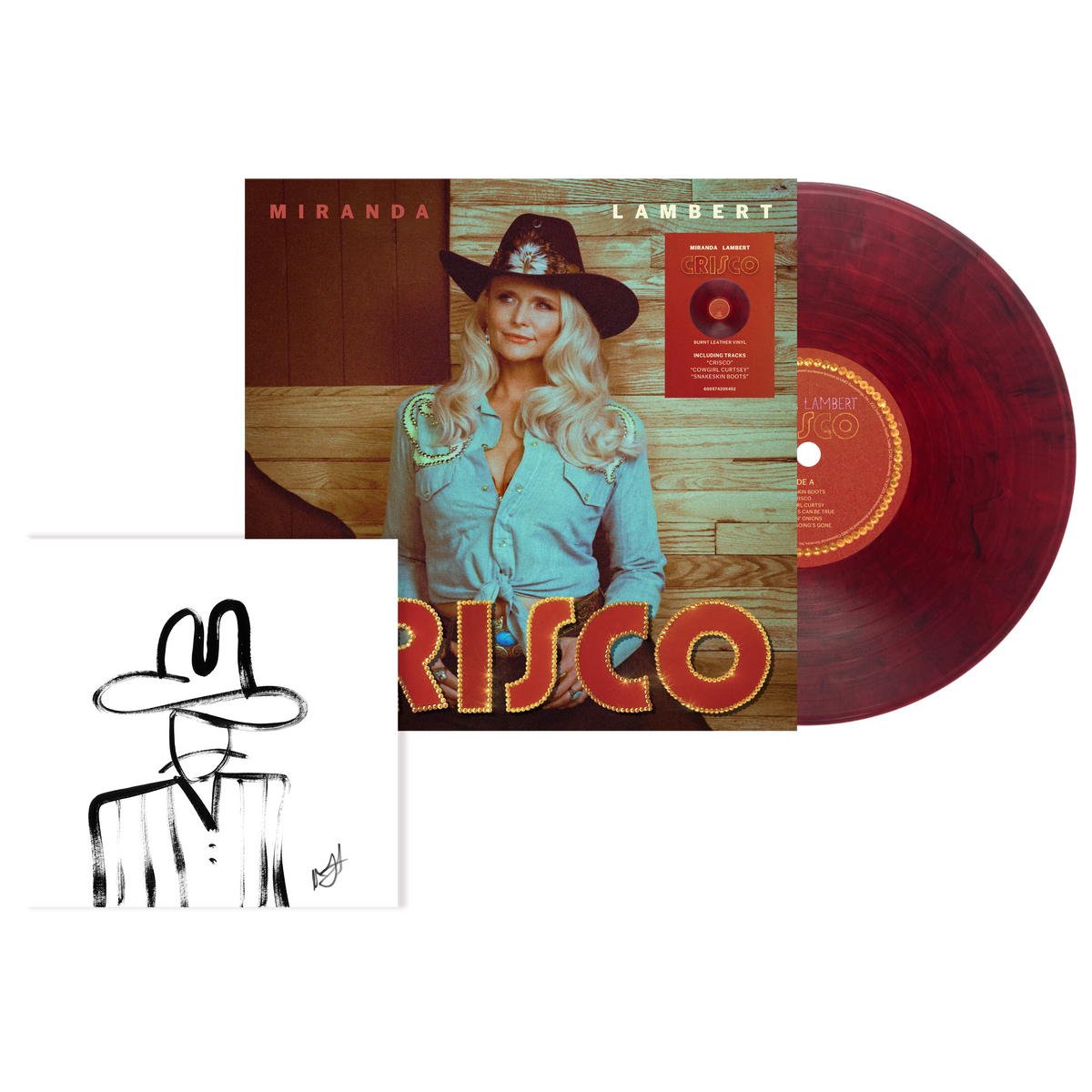 Crisco (Burnt Leather - Cowboy Painting - SIGNED 1LP) 2 