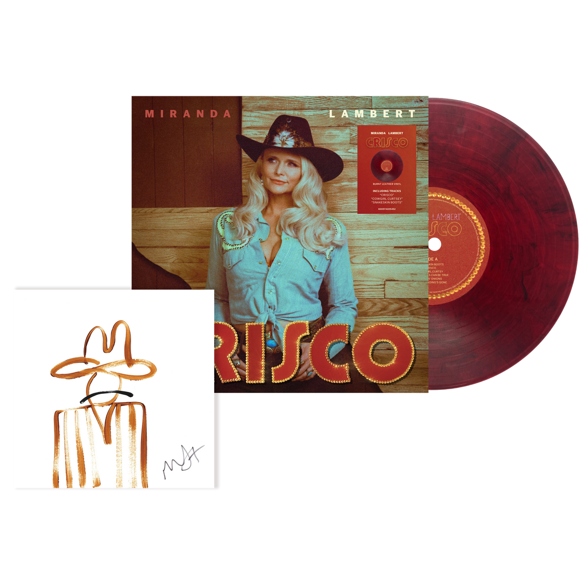 Crisco (Burnt Leather - Cowboy Painting - SIGNED 1LP) 1