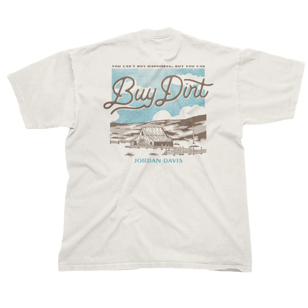 Buy Dirt Cream T-Shirt Back
