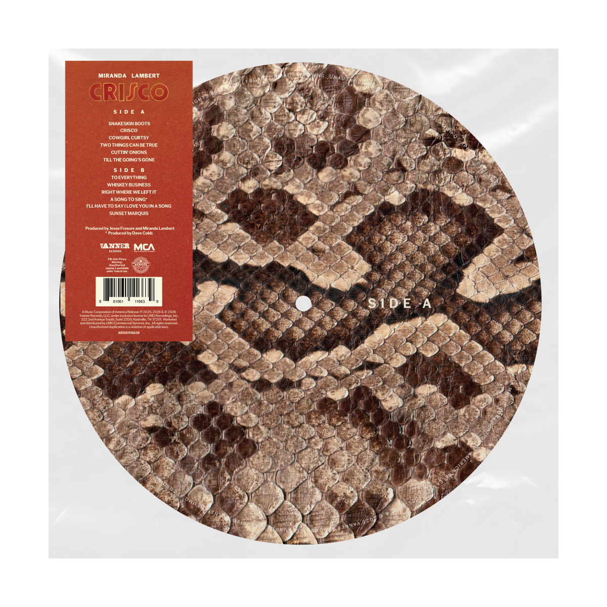 Crisco (Snakeskin Picture Disc)