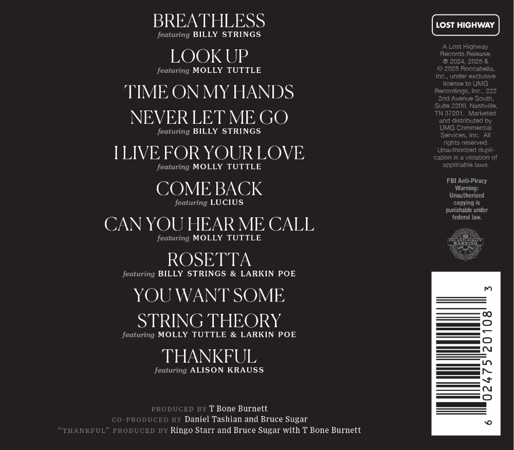 Look Up CD Back Cover