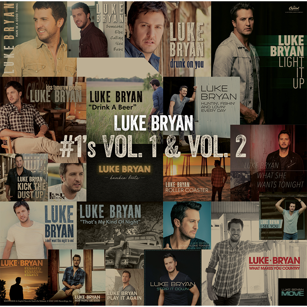 Luke Bryan - #1’s Vol. 1 & Vol. 2 Box Set (Vinyl) Poster