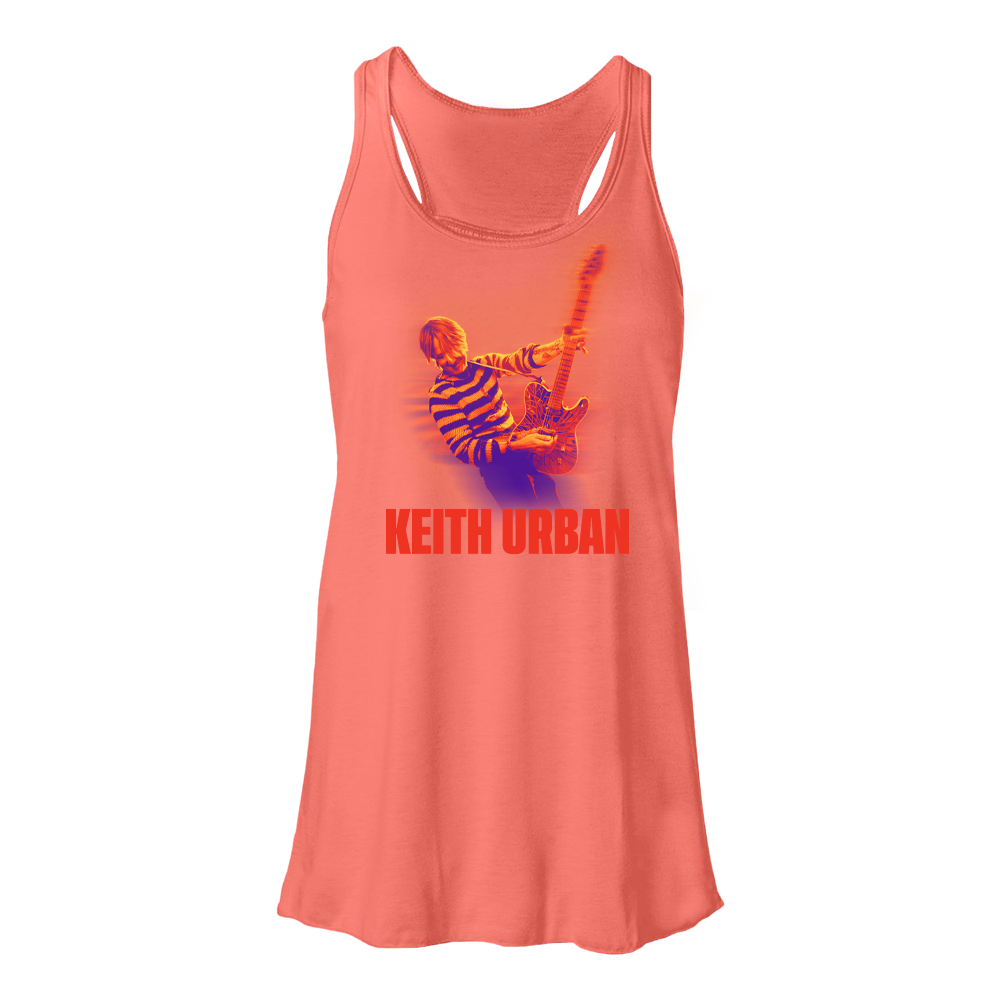 Superman Coral Racerback Tank