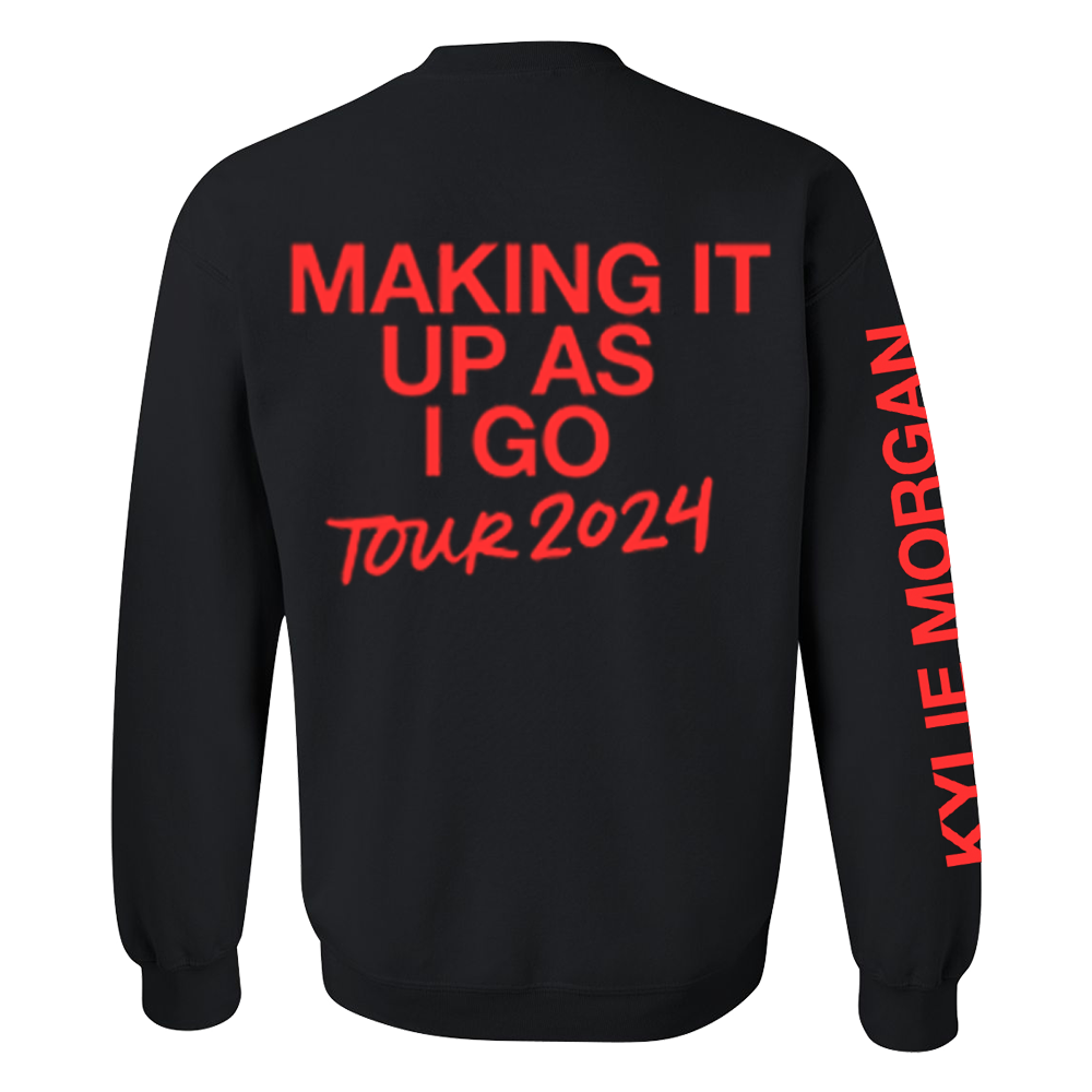 Making It Up As I Go Crewneck Back